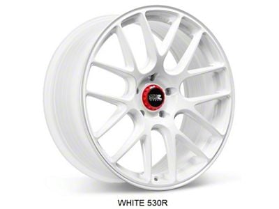 530R White Wheel; 19x8.5; 35mm Offset (94-98 Mustang)
