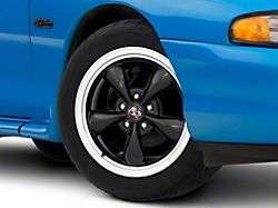 Copperhead Bullitt Style Gloss Black Machined Wheel; 17x8; 29.5mm Offset (94-98 Mustang)