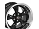 Copperhead Bullitt Style Gloss Black Machined Wheel; Rear Only; 17x10.5 (94-98 Mustang)