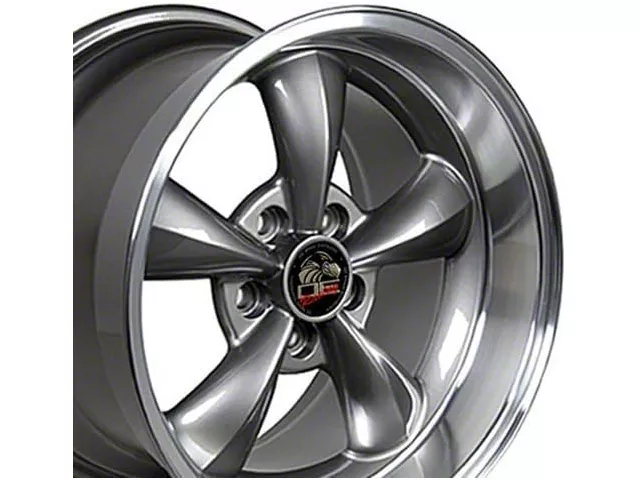 FR01 Gunmetal Wheel; Rear Only; 18x10 (94-98 Mustang)