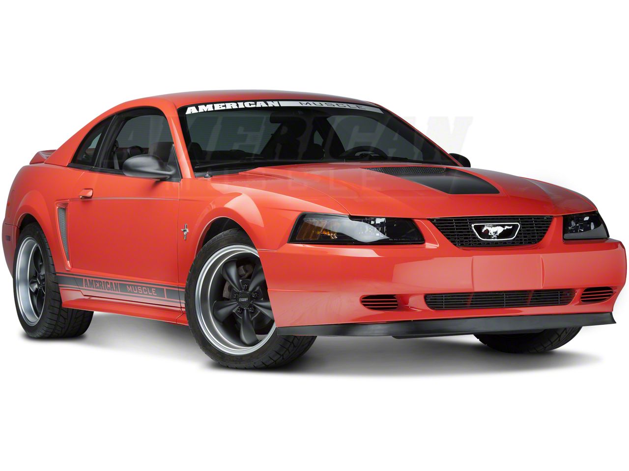 Modern Billet Mustang Billet Grille; Black 9904blackgtgrille (9904