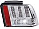 LED Tail Lights; Chrome Housing; Clear Lens (99-04 Mustang, Excluding Cobra)
