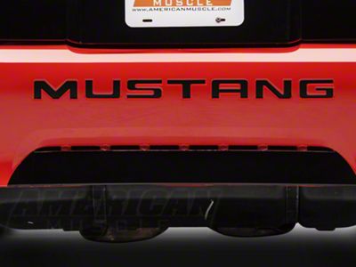 Bumper Insert Letters; Matte Black (99-04 Mustang GT, V6, Mach 1; 1999 Mustang Cobra)