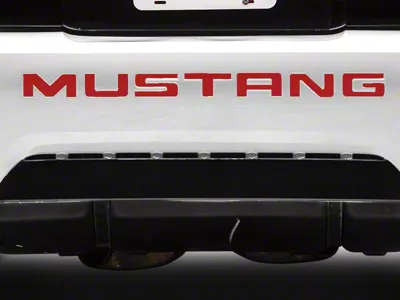 Bumper Insert Letters; Red (99-04 Mustang GT, V6, Mach 1; 1999 Mustang Cobra)