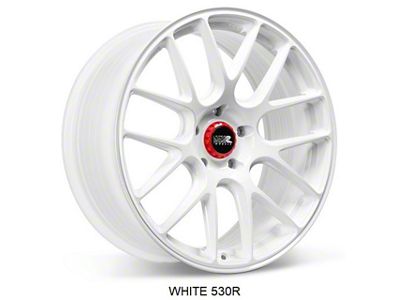 530R White Wheel; 19x8.5; 35mm Offset (99-04 Mustang)
