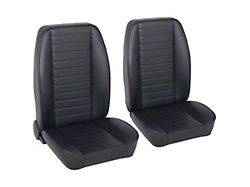 TMI Classic So-Cal Series Bucket Seats; Black Yukon Cricket Vinyl  (99-04 Mustang)