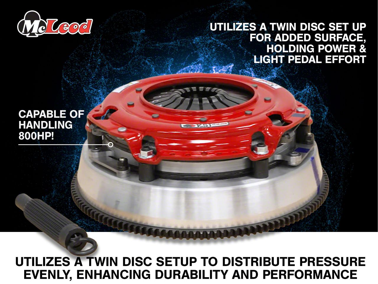 McLeod Challenger RST Twin Disc 800HP Organic Clutch Kit