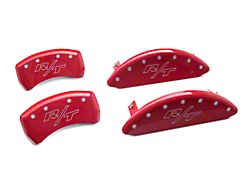 MGP Brake Caliper Covers with Vintage R/T Logo; Red; Front and Rear (11-23 Challenger R/T; 2014 Challenger Rallye Redline; 17-23 Challenger GT, T/A; 12-23 Challenger SXT w/ Dual Piston Front Calipers)