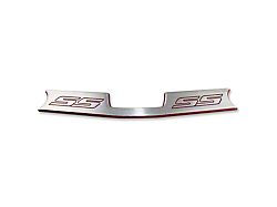 American Brothers Design Trunk Latch Sill with SS Logo; Red Hot (10-15 Camaro)