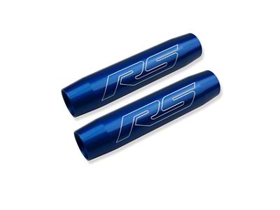 American Brothers Design Trunk Shock Cover with Bowtie Logo; Hyper Blue (16-24 Camaro)