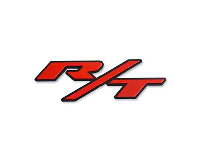 American Brothers Design R/T Badge; Brilliant Black Border/Bright Silver Fill (08-23 Challenger)