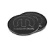 American Brothers Design Underhood Cup Holder Fill with SRT Logo; Brilliant Black Base/Surf Blue Fill (08-23 Challenger)