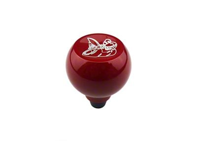 American Brothers Design Automatic Shifter Knob with Charger Logo; Redline (06-10 Charger)