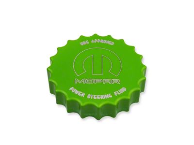 American Brothers Design Power Steering Fluid Cap Cover with R/T Logo; Brilliant Black Base/Bright Silver Fill (06-14 Charger; 15-23 Charger SRT Hellcat)
