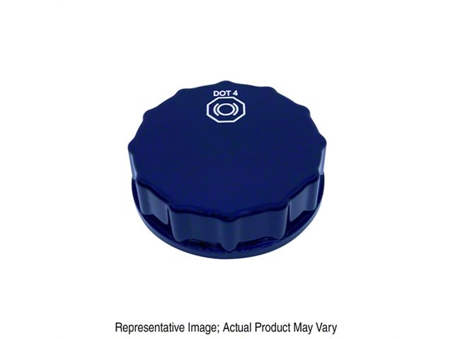 American Brothers Design Brake Fluid Cap; Grabber Blue (15-23 Mustang)