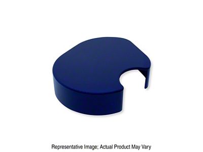 American Brothers Design Brake Fluid Reservoir Cover; Velocity Blue (15-23 Mustang)