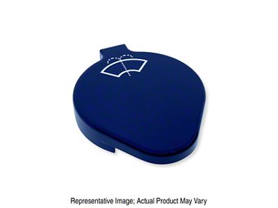 American Brothers Design Washer Fluid Cap Cover; Lightning Blue (15-23 Mustang)