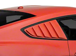 SpeedForm ABS Quarter Window Louvers; Unpainted (15-23 Mustang Fastback)