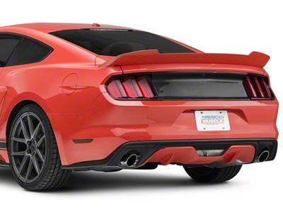 Anderson Composites Emblem Delete Decklid Panel; Carbon Fiber (15-23 Mustang)