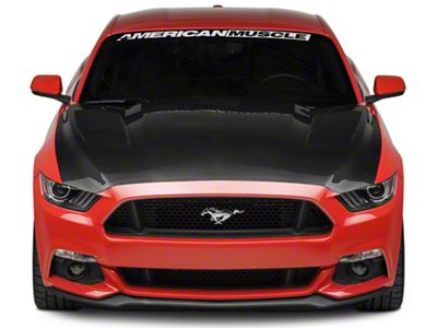 Anderson Composites Type-SA Heat Extractor Hood; Carbon Fiber (15-17 Mustang GT, EcoBoost, V6)