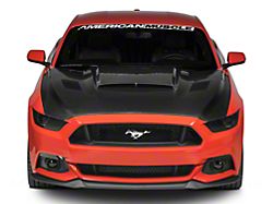 Anderson Composites Ram Air Hood; Double Sided Carbon Fiber (15-17 Mustang GT, EcoBoost, V6)