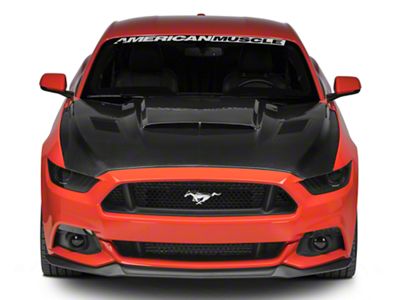 Anderson Composites Ram Air Hood; Double Sided Carbon Fiber (15-17 Mustang GT, EcoBoost, V6)