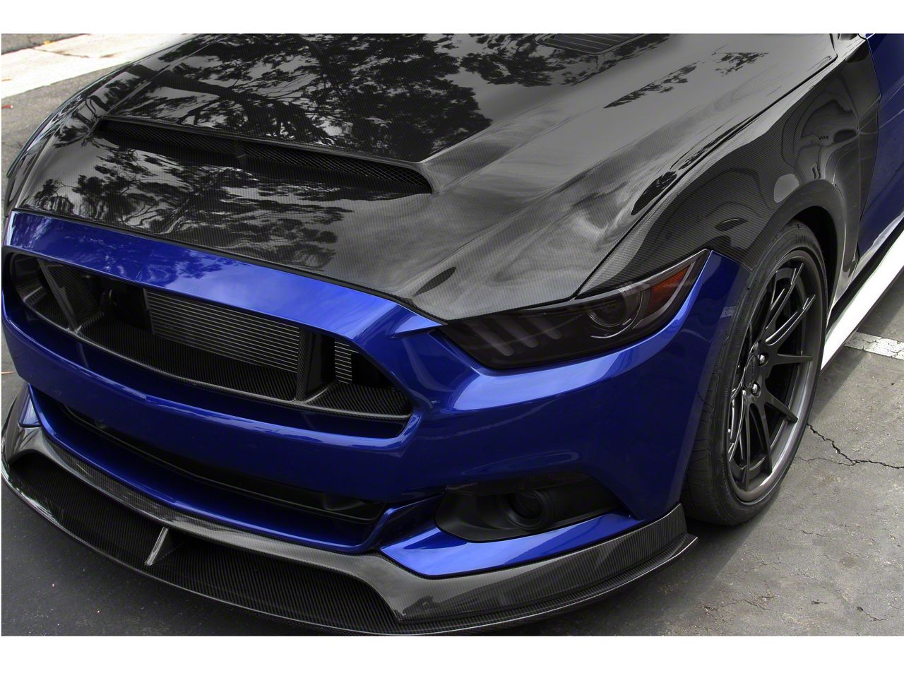 Anderson Composites Mustang Type-SN SuperSnake Style Hood