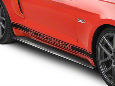 Anderson Composites Type-AR Rocker Panel Splitters; Carbon Fiber (15-23 Mustang GT, EcoBoost, V6)
