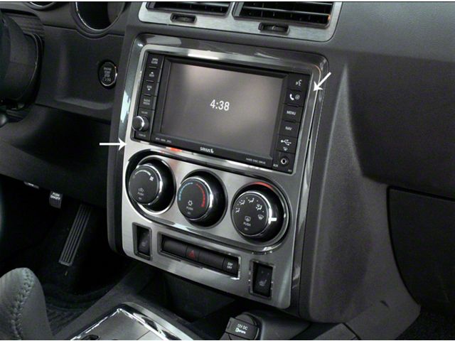 Brushed Dash Trim Plate with Seat Warmer Buttons (08-14 Challenger)