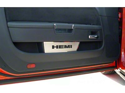 Brushed Door Badge Plate with HEMI Logo (08-14 Challenger)