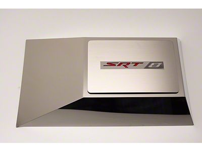Brushed Fuse Box Cover Top Plate with SRT8 Logo for ACC Fuse Box Covers (08-23 Challenger)