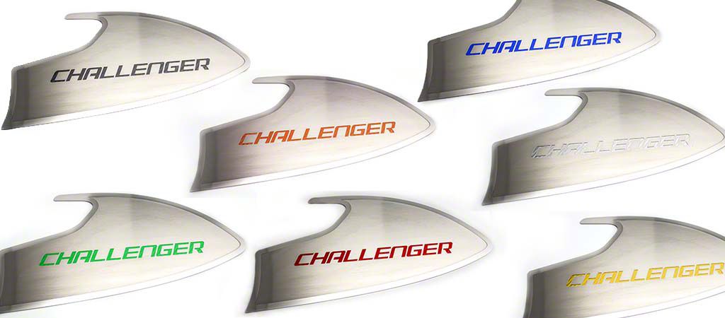 Challenger Brushed/Polished Door Badges with Challenger Logo (15