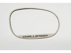 Brushed Side Mirror Trim Rings with Challenger Logo (08-14 Challenger)