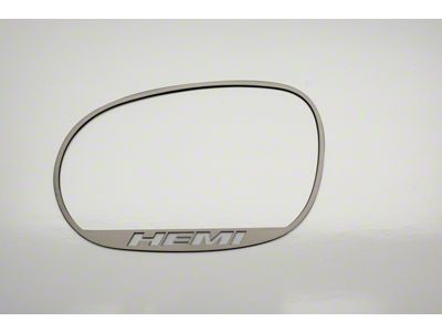 Brushed Side Mirror Trim Rings with Hemi Logo (08-14 Challenger)