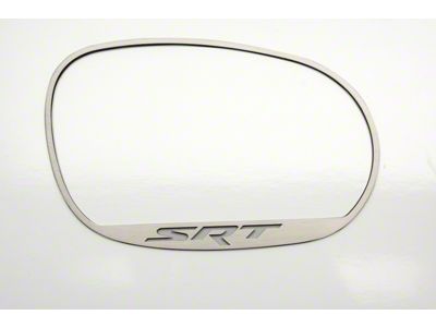 Brushed Side Mirror Trim Rings with SRT Logo (08-14 Challenger)