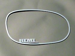 Brushed Side Mirror Trim with HEMI Logo (08-14 Challenger)