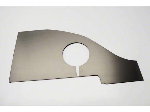 Brushed Stainless Anti-Lock Brake/Washer Fluid; Top Plate Only (08-14 Challenger)