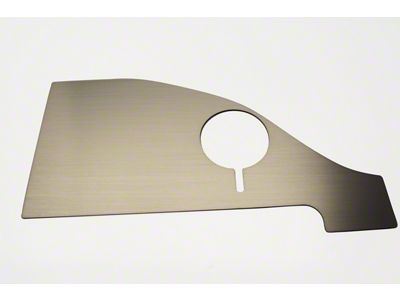 Brushed Stainless Anti-Lock Brake/Washer Fluid; Top Plate Only (15-23 Challenger)