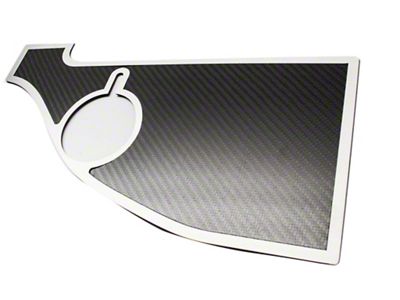 Carbon Fiber Anti-Lock Brake/Washer Fluid; Top Plate Only (08-14 Challenger)