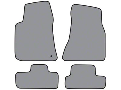 ACC Complete Cutpile Die Cut Carpet Front and Rear Floor Mats; Black (08-10 Challenger)