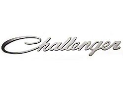 Challenger Side Fender Emblem Badge; Brushed (Universal; Some Adaptation May Be Required)