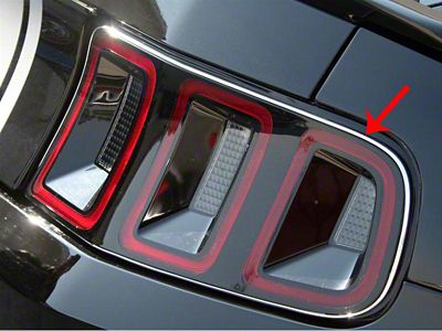 Chrome Vinyl Tail Light Trim (13-14 Mustang)