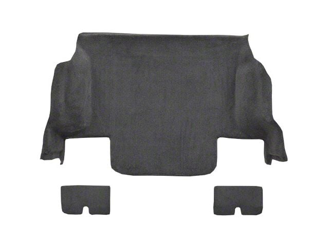 ACC Rear Area Truvette Molded Carpet with Mass Backing; Ebony (05-13 Corvette C6 Coupe)