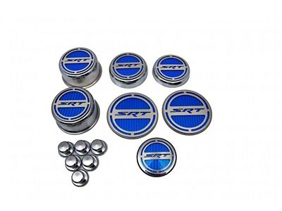 Deluxe Engine Caps with SRT Logo (09-23 5.7L HEMI Challenger)
