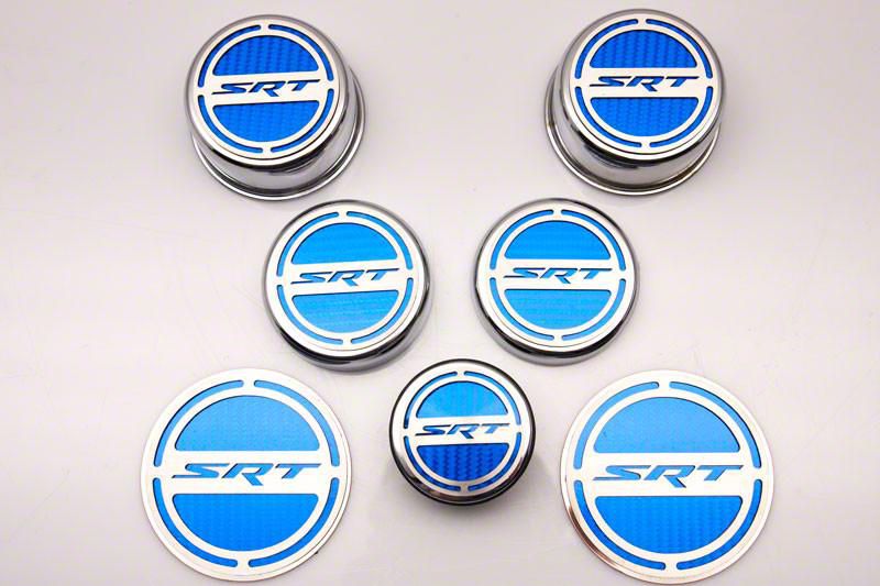 Challenger Deluxe Engine Caps with SRT Logo (11-23 6.4L HEMI