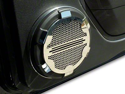 Door Speaker Trim; Polished (05-09 Mustang)