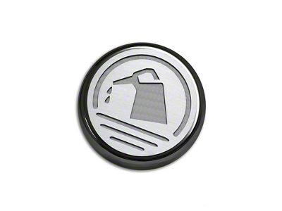 Executive Series Engine Cap Covers; White Carbon Fiber Inlay (05-09 Mustang GT, V6)