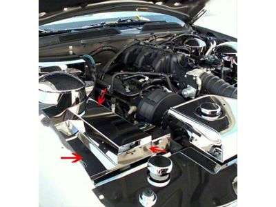 Fuse Box Cover; Polished (05-09 Mustang GT, V6)