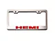 Illuminated License Plate Frame with HEMI Logo