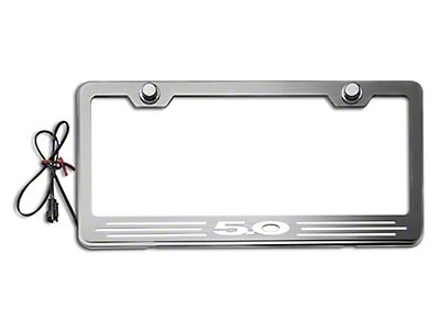 2011-2017 Ford Mustang GT 5.0 Blue Coyote Emblem w/ Chrome License